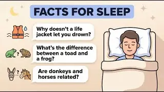 Facts for Sleep: Life Jackets, Toad vs Frog, Donkeys & Horses (Calm Bedtime Facts)