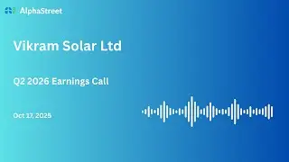Vikram Solar Ltd Q2 FY2025-26 Earnings Conference Call