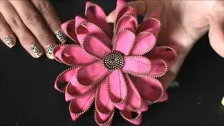 DIY Zipper FLOWER...step by step...You will LOVE it