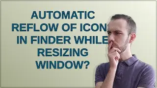 Apple: Automatic reflow of icons in Finder while resizing window?
