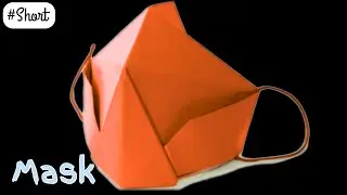 Origami Face Mask | New Origami Craft | Diy Paper Mask | Easy Paper Face Mask | Paper Mask | #Short