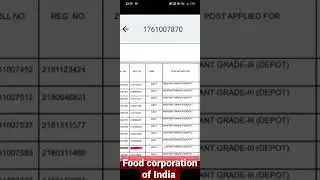 FCI depot AG 3 result ✅✅ #shorts #fci #fcirecruitment2022 #fciadmitcard #fcidepotresult #fcimyresult