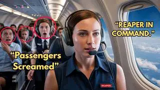 “Passengers Screamed at 40,000 Feet — Until One Voice Said ‘Reaper’..And  F22 Froze