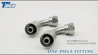 1J943 ORFS hose pipe elbow crimp hose ends fluid connectors ferrule one piece fittings