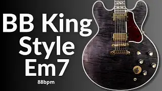 BB King Vibes Blues Guitar Backing Track in E Minor (Em)