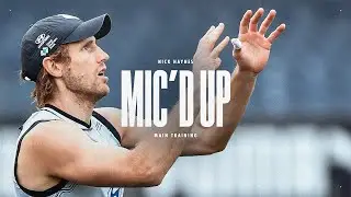 AFL veteran Nick Haynes is MIC'D UP for main training! 🎙️