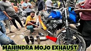Mahindra mojo exhaust modified 🔥🔥