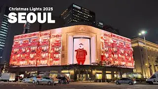 Рождественские огни Сеула 2025 | Универмаг Shinsegae в Мёндоне