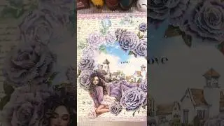 ASMR Lavender Dreams & Soft Love 💜 | Relaxing Scrapbooking Page #scrapbooking #journal