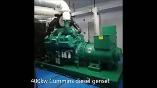Cummins Water-cooled Open Type Diesel Generators in Machine Room