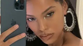 slim model-like face
