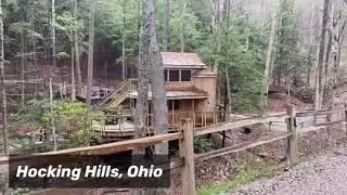 Hocking Hills Ohio Treehouse cabins