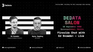 Dylan Dewdney x Edward Snowden: A Conversation at DeData Salon, Berlin