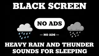 Rain on Car Sound for Sleeping BLACK SCREEN | Sleep and Relaxation - Dark Screen - Nature Sounds