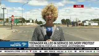 Teenager killed in service delivery protest