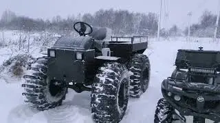 Вездеход Патриот с двс zongshen GB620E и гидравликой, обороты двс 4500!