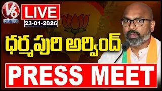 LIVE : BJP MP Dharmapuri Arvind Press Meet | V6 News