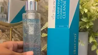 Becno clarifying foaming gel cleanser for oily acne  prone skin product | face wash review 