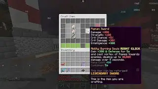 I crafted my own pigman sword in fakepixel skybkock