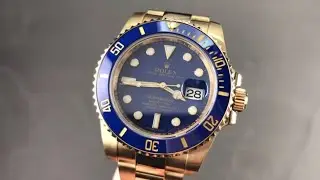 Rolex Submariner Date Yellow Gold 116618LB Rolex Watch Review