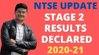 NTSE Stage 2 2020-21 Result Declared! NCERT Official Announcement on NTSE