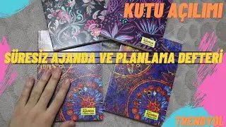 SÜRESİZ AJANDA VE PLANLAMA DEFTERİ İNCELEME // KUTU AÇILIMI