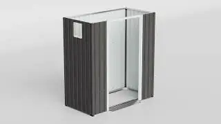 5x3 FT Outdoor Storage Shed (Gray)