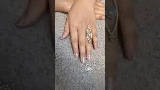 Evil Eye Ring | The Chandi Studio | Sterling Silver Ring |
