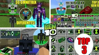 TOP 3 *MELHORES* ADDON/MOD DO BEN 10 PARA O MINECRAFT PE! [The 3 best Ben 10 addons]