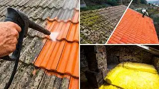 Restoring a Stone Farmhouse in Portugal: RAIN is coming! ⛈️ (Roof Transformation)