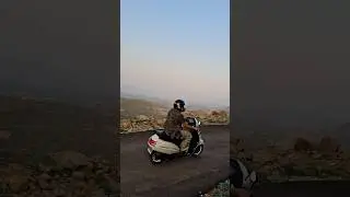 Activa driving sharp curve hill road in mountains scooty driving #shorts #travel #short