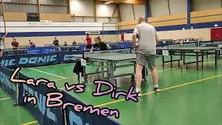 Turnier in Bremen - Achtelfinale bis 1750 TTR - Lara Hoidis vs Dirk Wonsak