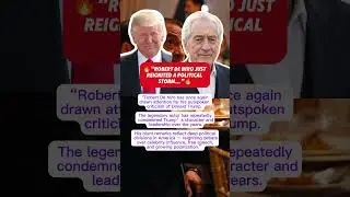 Резкая критика Трампа со стороны Роберта Де Ниро вызвала политические дебаты.