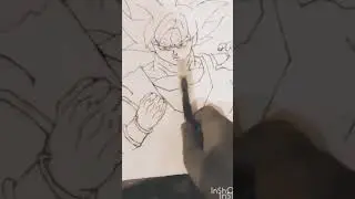 goku ultra Instinct #dragon ball#drawing #anime character
