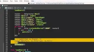 Golang Web App - Manual Database