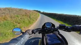 Autumn Morning Cruise In Cornwall | Harley Davidson StreetRod 750 | Vance & Hines Exhaust [4K]