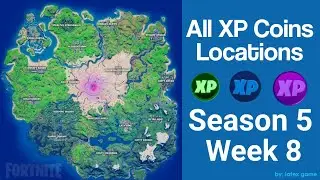 All XP Coins Locations Week 8 (Fortnite Chapter 2 Season 5)!