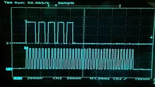 Two Wire Serial Protocol for 7-segment LED Display Using MM5451N (Can Control 5 7-Segement Displays)