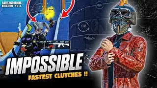 Impossible Fastest Clutches in Solo vs Squad 🔥 High tier Gamplay | BGMI 🔱