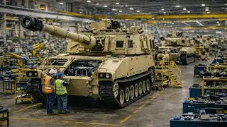 Inside the M109 Paladin Artillery Factory Building the World's Most Self-Propelled Howitzer System