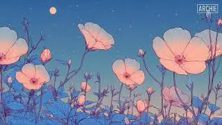 1 Hour of Moonlit Flowers | Peaceful Ambient Background Music for Sleep, Meditation, and Calm