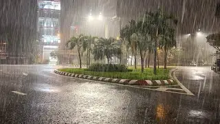 Enjoy and recover 90% with the continuous rain of a rainy night in the city for a peaceful sleep