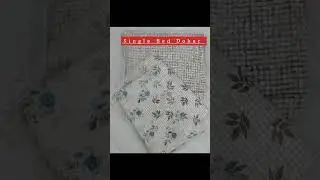 Premium Quality Reversible Print 3 Layer ||Cotton Single  Bed Dohar ||