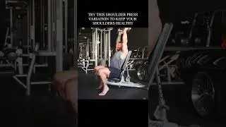 Try this shoulder press variation to keep your shoulders healthy🫡