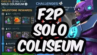 Solo Coliseum Havok On The Free To Play /w Galan - Marvel Contest of Champions