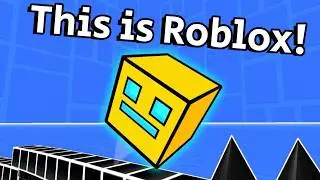 Я создал Geometry Dash в Roblox (большая ошибка).