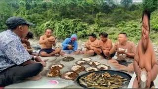 DuwaliFishingpart3inMountainRiver&cooking Mukbank challenge&EatingwithTeam@ExRomeoBagjhodaLahure