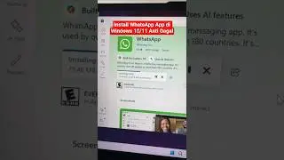 INSTALL WHATSAPP APP DI WINDOWS 10 ATAU 11 TANPA ERROR, 100% AMAN