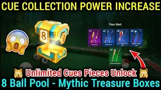8 Ball Pool - Cue Collection Power Increase 😱 8 Mythic Treasure Boxes Open 😻 @Ankit_XD_07
