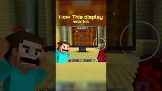 How this display works 😧 || minecraft #buildhacks #minecraftpc